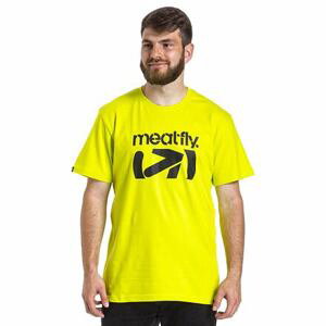 Meatfly pánské tričko Podium Safety Yellow | Žlutá | Velikost M