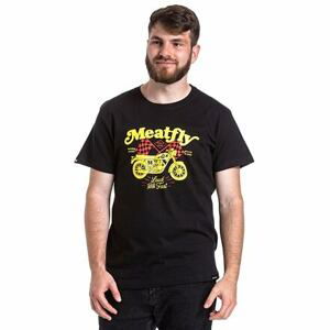 Meatfly pánské tričko Loud And Fast Black | Černá | Velikost L
