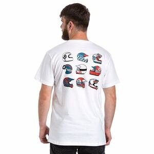 Meatfly pánské tričko Helmut White | Bílá | Velikost S
