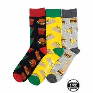 Meatfly ponožky Lexy Triple Pack Food | Mnohobarevná | Velikost L/XL