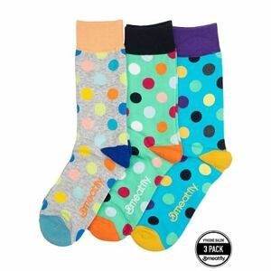 Meatfly ponožky Lexy Triple Pack Grey Dots | Mnohobarevná | Velikost XS/S