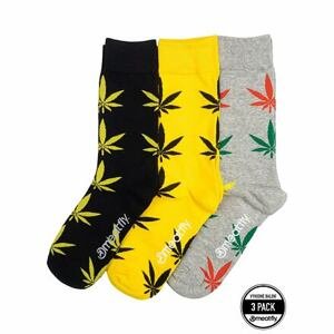 Meatfly ponožky Lexy Triple Pack Ganja | Mnohobarevná | Velikost S/M