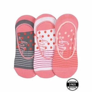 Meatfly ponožky Low Socks Triple Pack Pink Stripe | Růžová | Velikost One Size