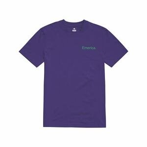 Emerica pánské tričko Pure Logo S/S Purple | Fialová | Velikost XL