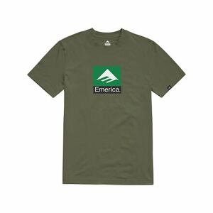 Emerica pánské tričko Classic Combo Military | Zelená | Velikost M