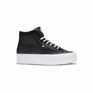 Dc shoes dámské boty Manual Hi Black/White | Černá | Velikost 8,5 US