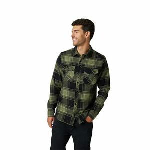 Fox pánská košile Traildust 2.0 Flannel Army | Zelená | Velikost L