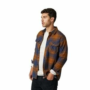 Fox pánská košile Traildust 2.0 Flannel Deep Cobalt | Modrá | Velikost M