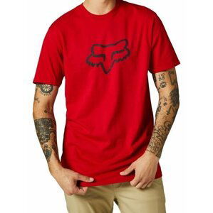 Fox pánské tričko Legacy Head Ss Flame Red | Červená | Velikost L