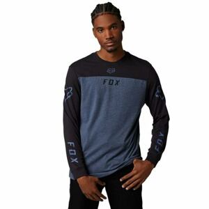 Fox pánské tričko Efekt Ls Heather Deep Cobalt | Modrá | Velikost M