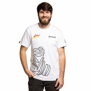 Meatfly pánské tričko Big Shock Dakar White | Bílá | Velikost M | 100% bavlna