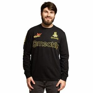 Meatfly pánské tričko s dlouhým rukávem Big Shock Dakar Black | Černá | Velikost M | 100% bavlna