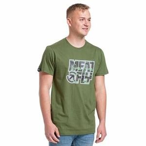Meatfly pánské tričko Repash Olive | Zelená | Velikost S