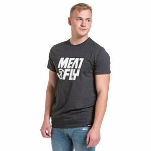 Meatfly pánské tričko Repash Charcoal Heather | Šedá | Velikost M