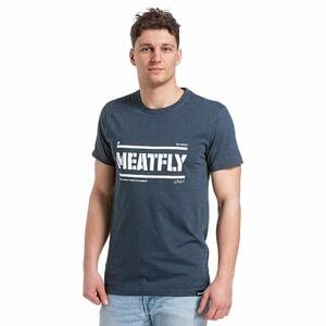 Meatfly pánské tričko Rele Navy Heather | Modrá | Velikost M