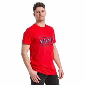 Meatfly pánské tričko Rele Bright Red | Červená | Velikost M