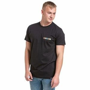 Meatfly pánské tričko Logobox Black | Černá | Velikost S