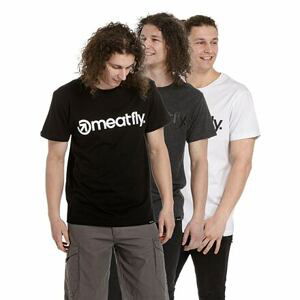 Meatfly balení pánských triček MF Logo Multipack Black/Charcoal Heather/White | Černá | Velikost XL