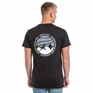 Meatfly pánské tričko Lhotse Black | Černá | Velikost S