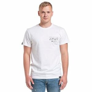 Meatfly pánské tričko Elements White | Bílá | Velikost XXL