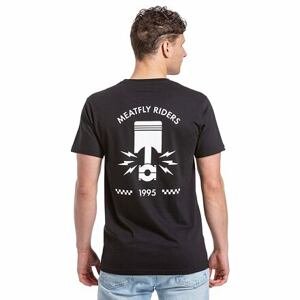 Meatfly pánské tričko Peast Black | Černá | Velikost S