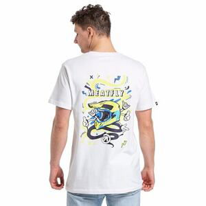 Meatfly pánské tričko Helarm White | Bílá | Velikost S