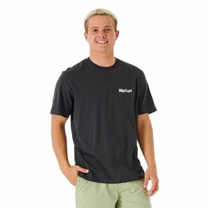 Rip curl pánské tričko Blazed And Tubed Washed Black | Černá | Velikost M