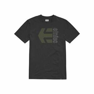 Etnies pánské tričko Corp Combo Black/Green/White | Černá | Velikost L