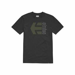 Etnies pánské tričko Corp Combo Black/Green/White | Černá | Velikost XXL
