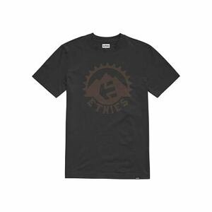 Etnies pánské tričko Spoke Tech Black/Brown | Černá | Velikost M