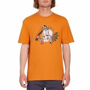 Volcom pánské tričko Lintell Bsc Sst 1 Saffron | Oranžová | Velikost L