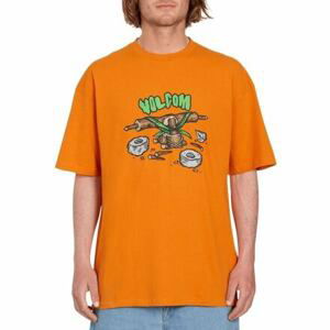 Volcom pánské tričko Fa Todd Bratrud Lse Sst 1 Saffron | Oranžová | Velikost M
