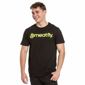 Meatfly pánské tričko Joe Yellow Neon/Black | Žlutá | Velikost XL