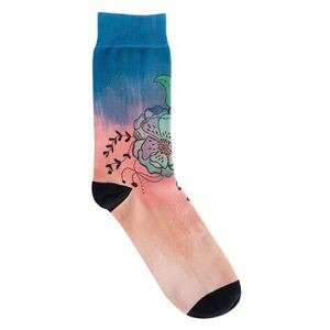 Meatfly ponožky X Pura Vida Eileen Mint Flowers | Mnohobarevná | Velikost L/XL