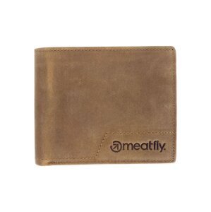 Meatfly kožená peněženka Eliot Premium Oak | Hnědá | Velikost One Size