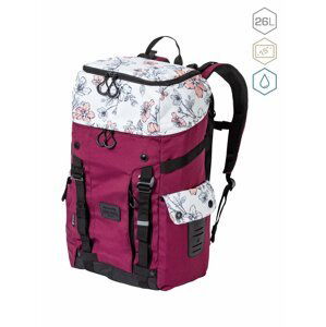 Meatfly batoh Scintilla Blossom White/Burgundy 26 L | Bílá | Objem 26 L