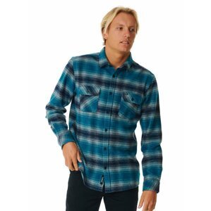 Rip curl pánská košile Count Flannel Mineral Blue | Modrá | Velikost L | 100% bavlna