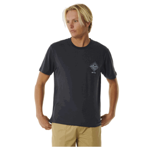 Rip curl pánské tričko Vaporcool Paradise Washed Black | Černá | Velikost XL