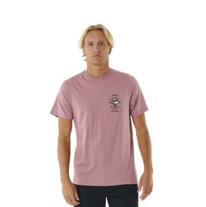 Rip curl pánské tričko Search Icon Mauve | Fialová | Velikost L | 100% bavlna