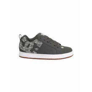 Dc shoes pánské boty Court Graffik Dark Grey/White | Šedá | Velikost 10,5 US
