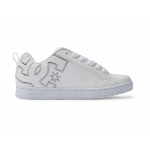 Dc shoes dámské boty Court Graffik White/M Silver | Bílá | Velikost 6,5 US