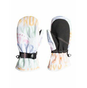 Roxy dětské zimní rukavice Jetty Girl Mitt Bright White Sapin Rg | Bílá | Velikost S