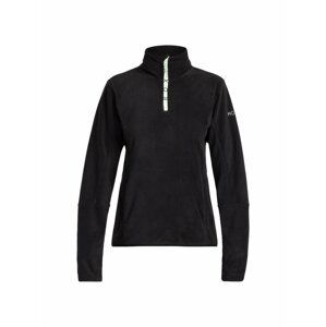 Roxy dámská fleece mikina Sayna Half Zip True Black | Černá | Velikost XL