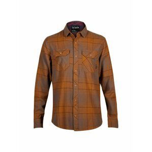 Fox pánská košile Traildust Flannel Nutmeg | Hnědá | Velikost L | 100% bavlna