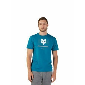 Fox pánské tričko Optical Ss Prem Maui Blue | Modrá | Velikost M | 100% bavlna