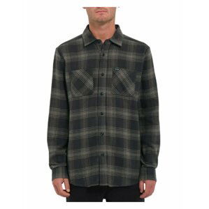 Volcom pánská košile Tone Stone Ls Stealth | Šedá | Velikost XL | 100% bavlna