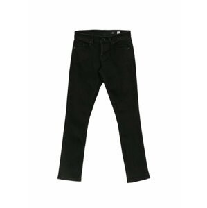 Volcom pánské kalhoty 2X4 Denim Black Out | Černá | Velikost 36 x 34