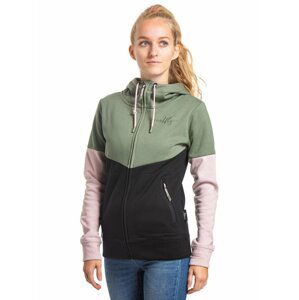 Meatfly dámská technická mikina Omni Olive/Black | Zelená | Velikost XL