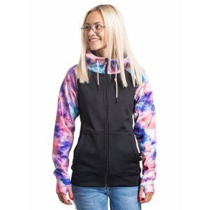 Meatfly dámská technická mikina Alisha Peach Aquarel/Black | Růžová | Velikost XS