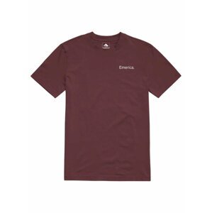 Emerica pánské tričko Lockup Burgundy | Červená | Velikost M